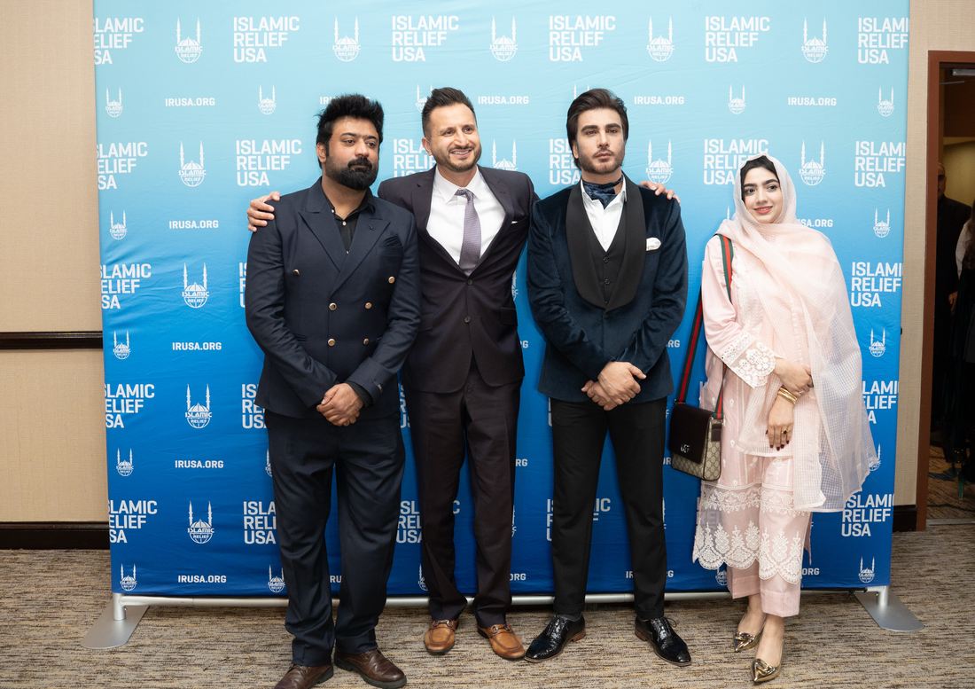 Asim Khan with guests at an Islamic Relief USA event