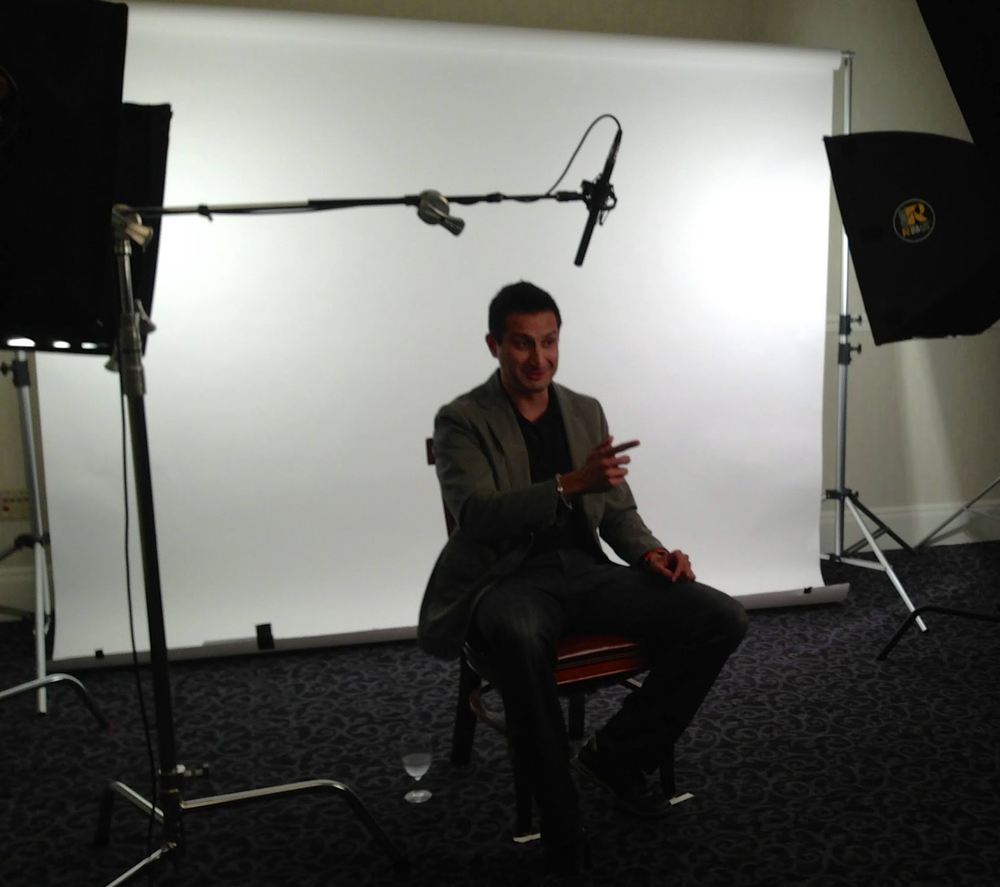 Asim Khan during a studio interview