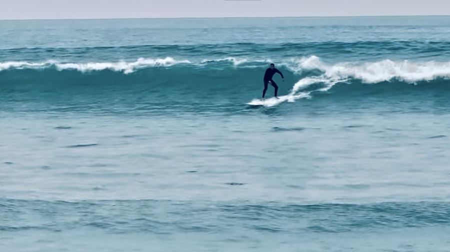 Asim Khan surfing